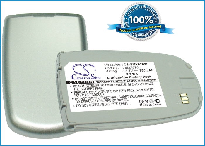 Replacement Battery for Samsung SGH-X670 – Mobile, SmartPhone – 850mAh / 3.7V - image 1