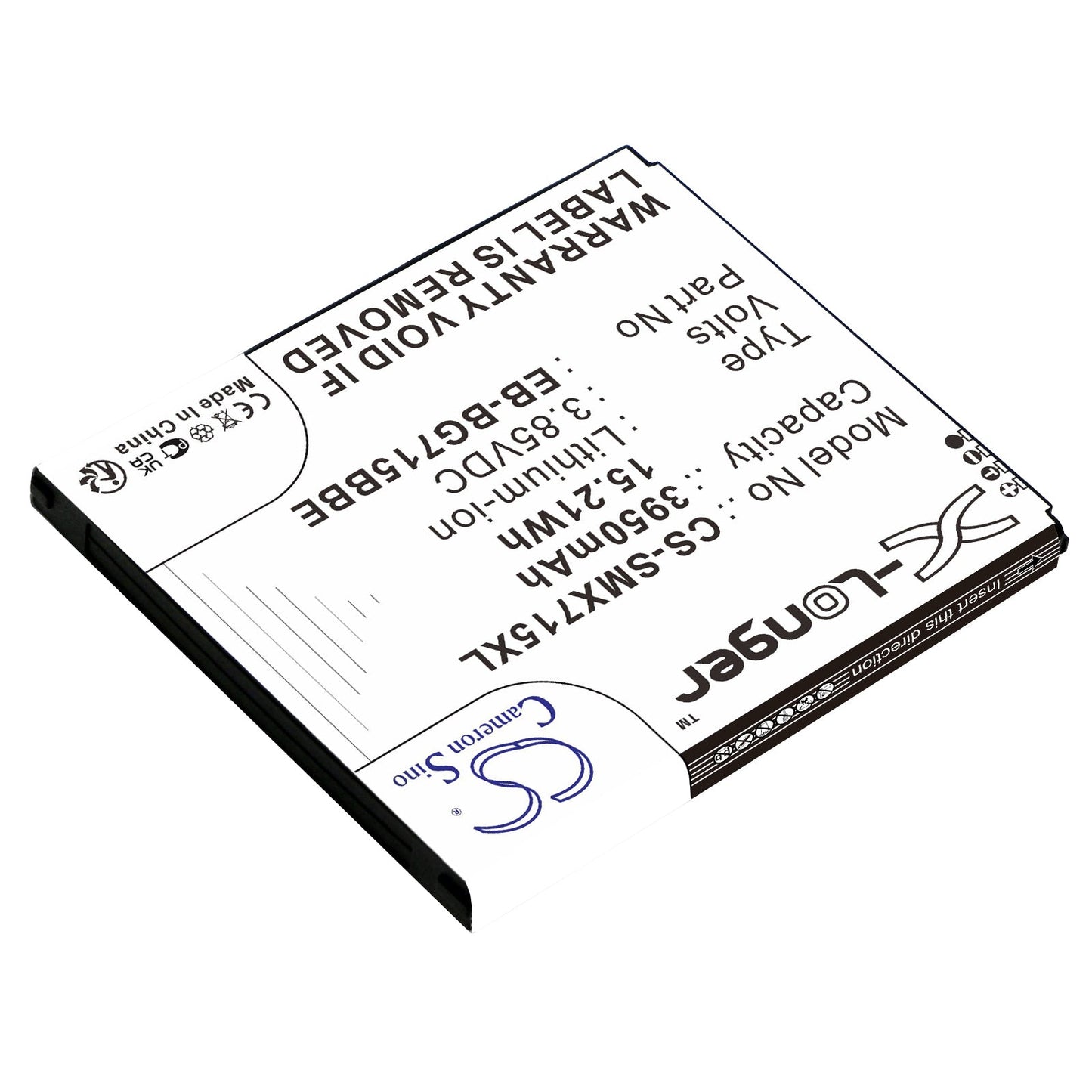 Replacement Battery for Samsung  Galaxy Xcover Pro – Mobile, SmartPhone – 3950mAh / 15.21Wh / 3.85V