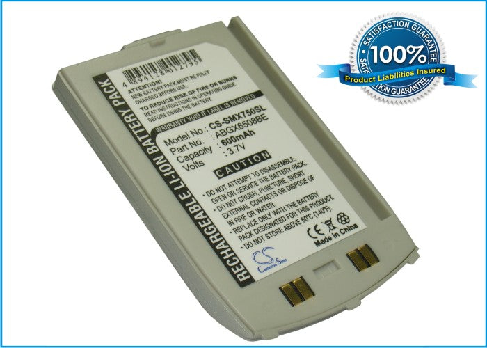 Replacement Battery for Samsung X750 – Mobile, SmartPhone – 600mAh / 3.7V - image 1