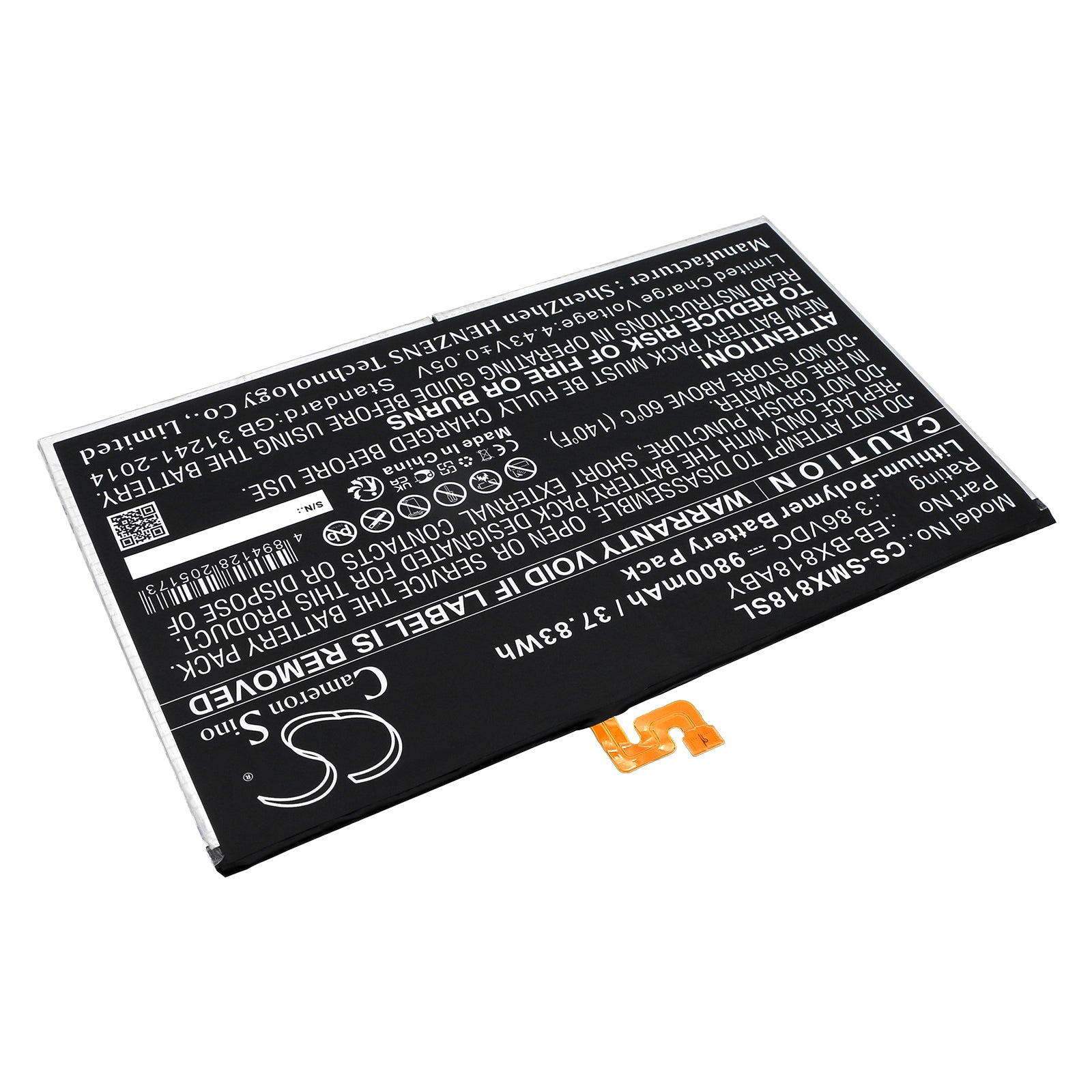 Replacement Battery for Samsung SM-X816N – Tablet – 9800mAh / 3.86V - image 2