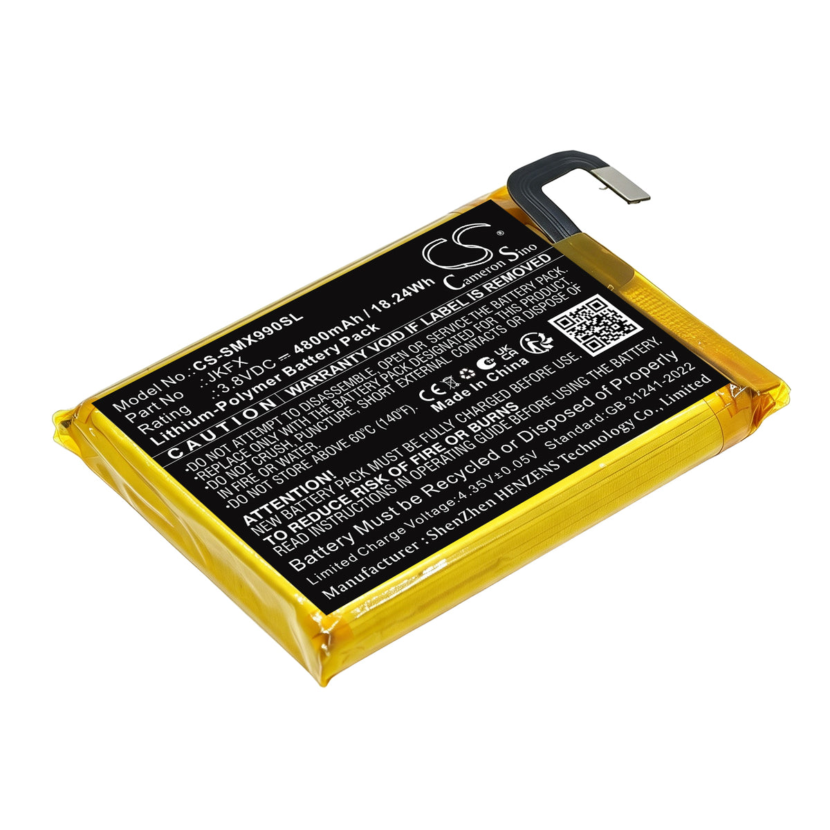 Replacement Battery for Sunmi X9 – Payment Terminal – 4800mAh / 3.8V