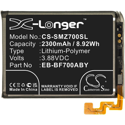 Replacement Battery for Samsung  Galaxy Z Flip – Mobile, SmartPhone – 2300mAh / 8.92Wh / 3.88V