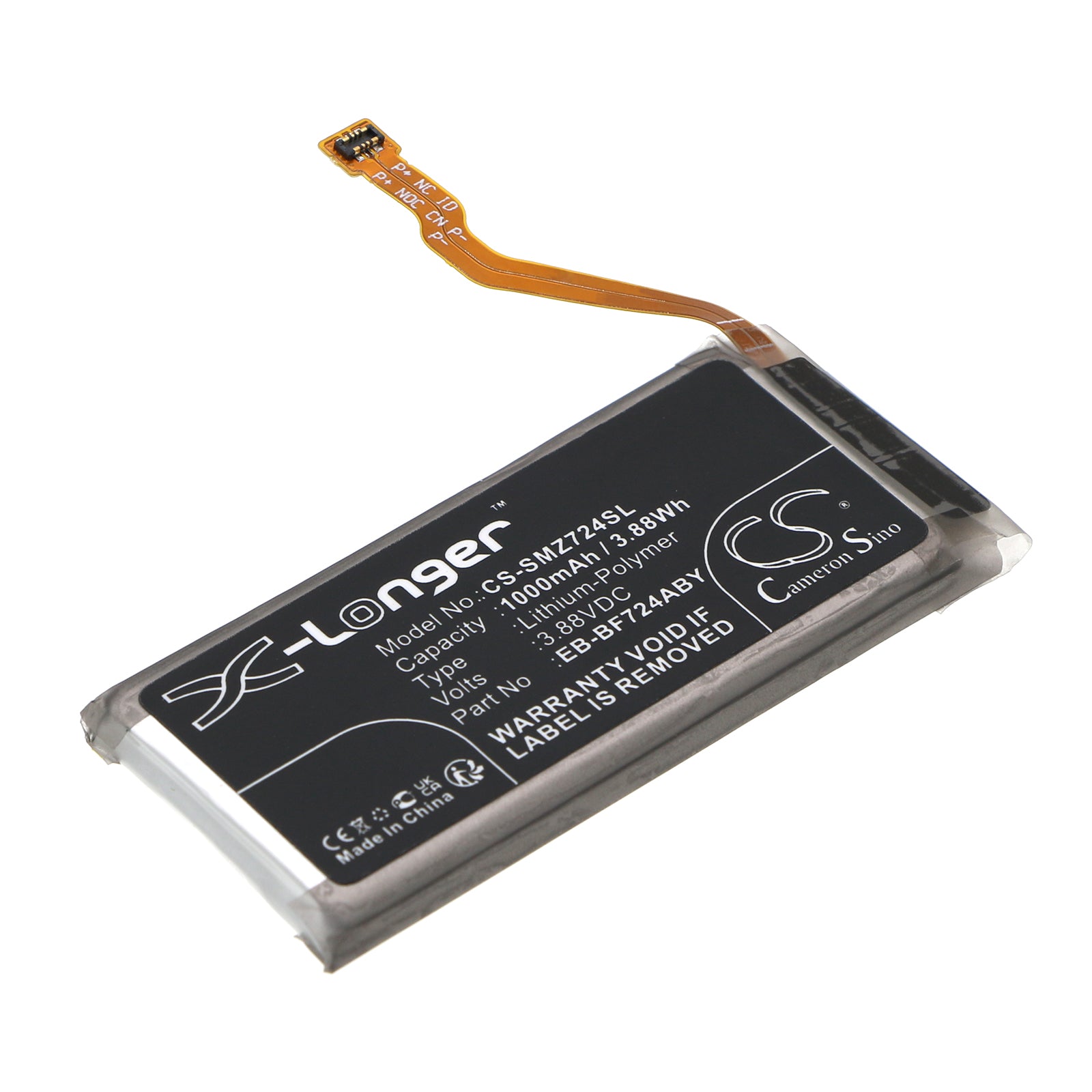 Replacement Battery for Samsung Galaxy Z Flip 4 – Mobile, SmartPhone – 1000mAh / 3.88V - image 1
