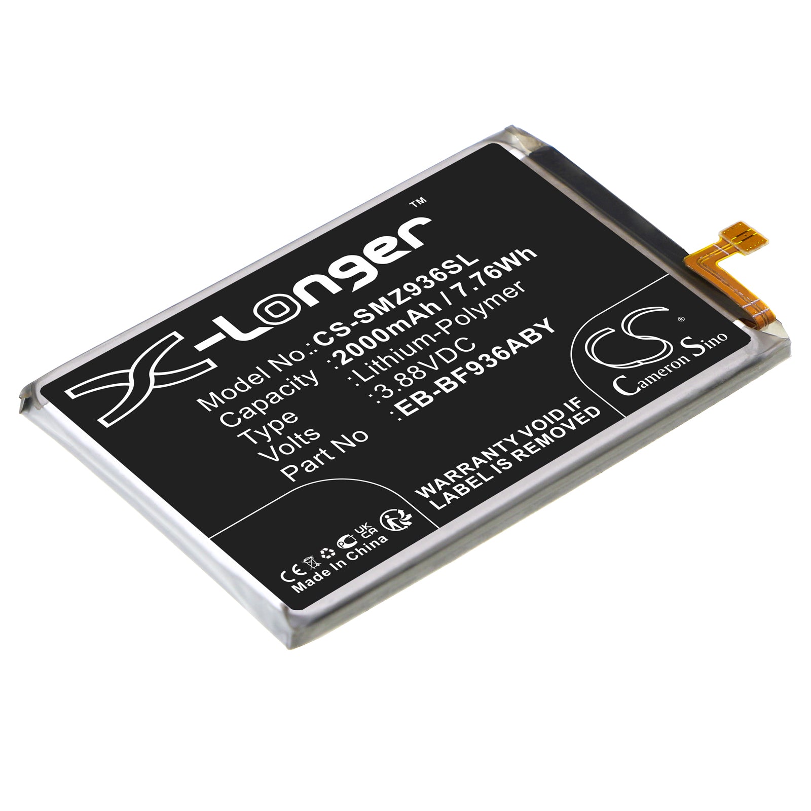 Replacement Battery for Samsung Galaxy Z Fold4 – Mobile, SmartPhone – 2000mAh / 3.88V - image 1