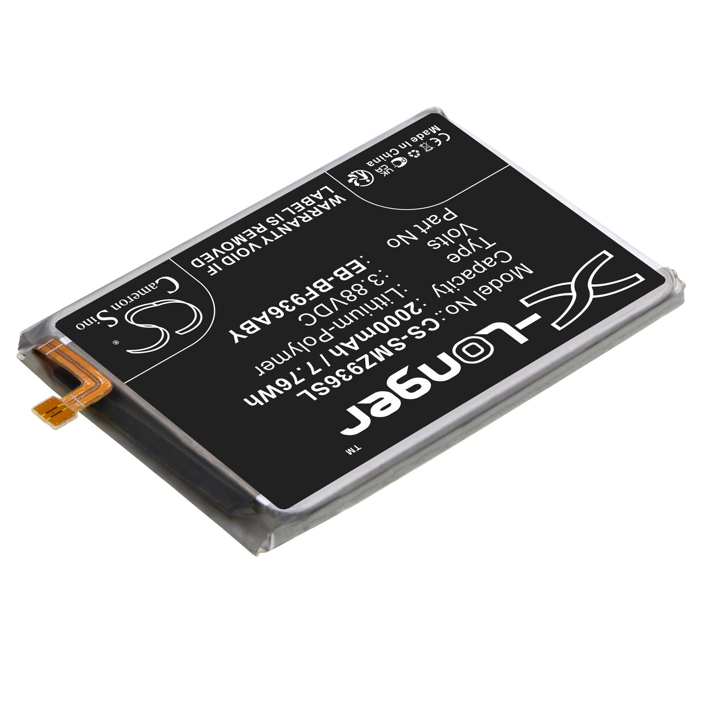 Replacement Battery for Samsung  Galaxy Z Fold4 – Mobile, SmartPhone – 2000mAh / 7.76Wh / 3.88V