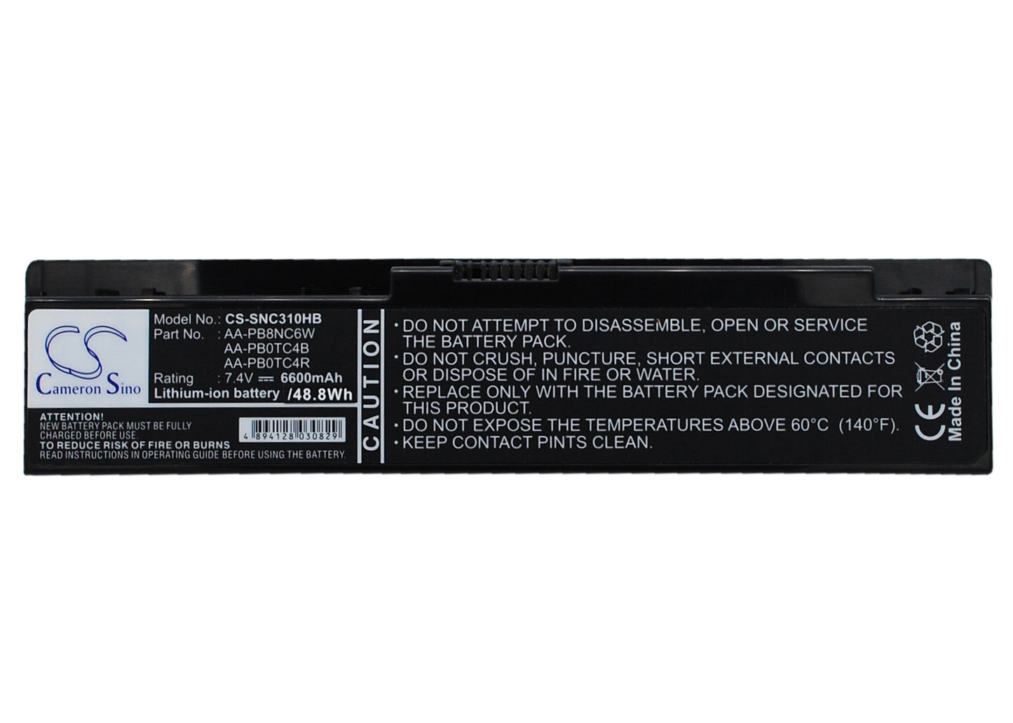 Replacement Battery for Samsung  305U1Z – Notebook, Laptop – 6600mAh / 48.84Wh / 7.4V