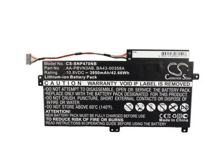 Replacement Battery for Samsung  340XAA – Notebook, Laptop – 3950mAh / 42.66Wh / 10.8V