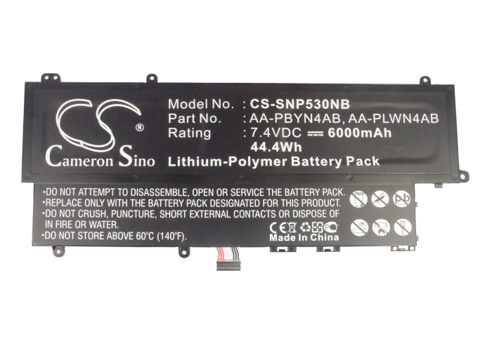 Replacement Battery for Samsung  530U3 – Notebook, Laptop – 6000mAh / 44.40Wh / 7.4V