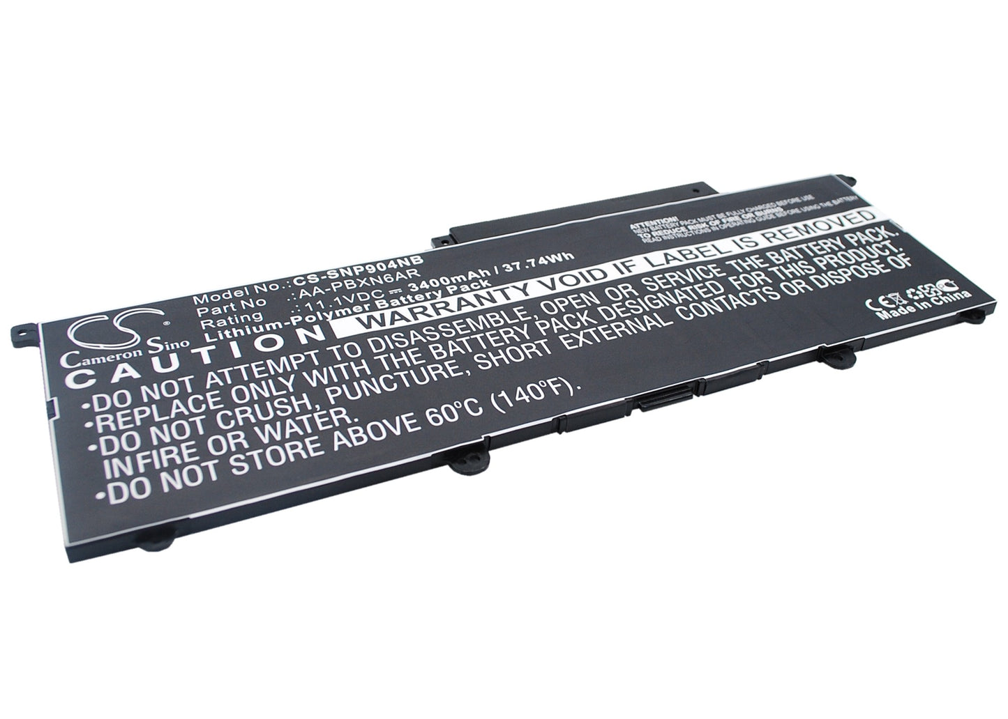 Replacement Battery for Samsung 900X3B – Notebook, Laptop – 3400mAh / 11.1V - image 1