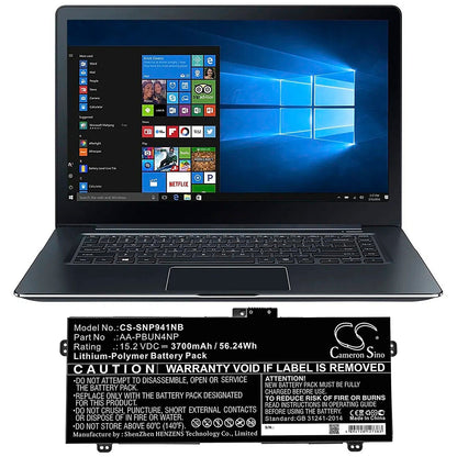 Replacement Battery for Samsung  ATIV Book 9 Pro – Notebook, Laptop – 3700mAh / 56.24Wh / 15.2V