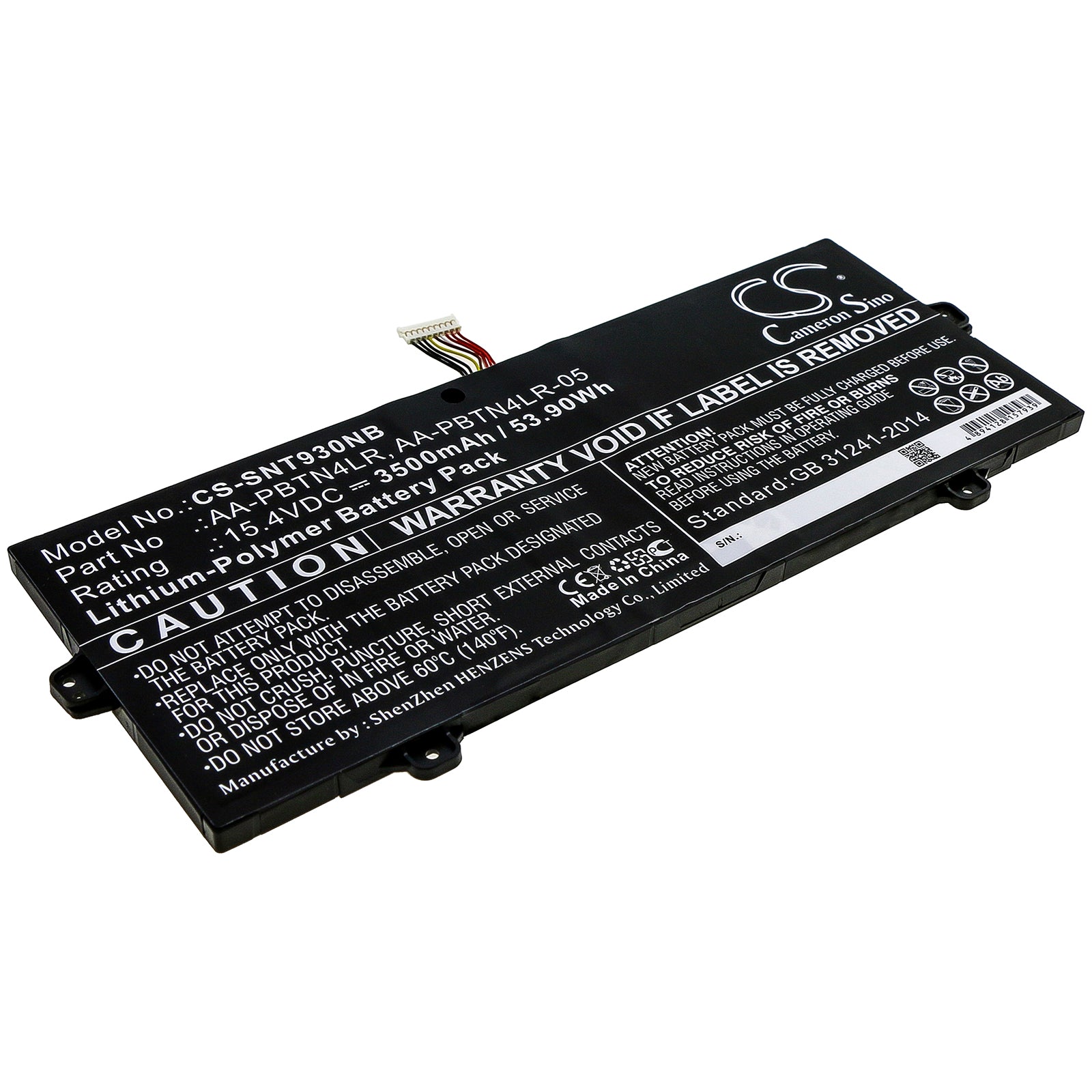Replacement Battery for Samsung NT930SBE-X716 – Notebook, Laptop – 3500mAh / 15.4V - image 1