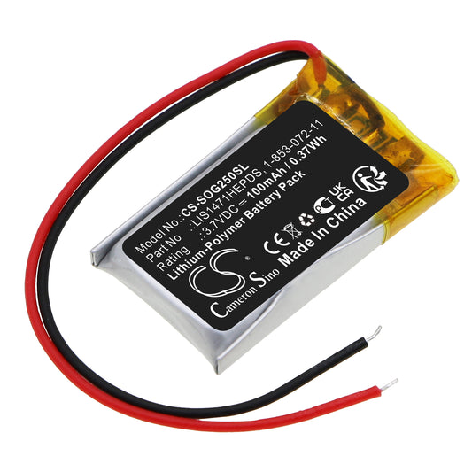 Replacement Battery for Sony TDG-250 – 3D Glasses – 100mAh / 3.7V