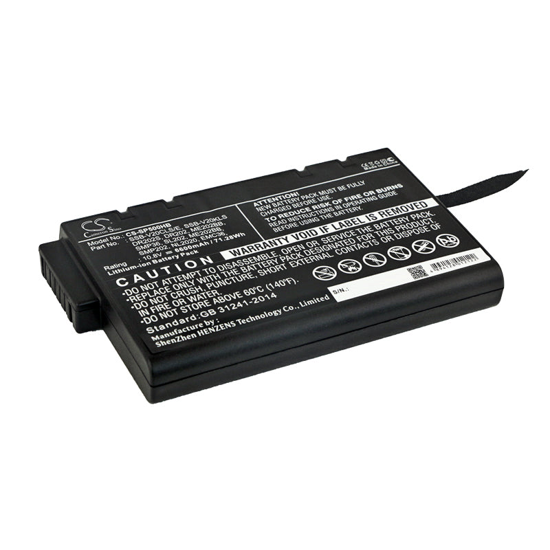 Replacement Battery for Getac  M230 – Notebook, Laptop – 6600mAh / 71.28Wh / 10.8V