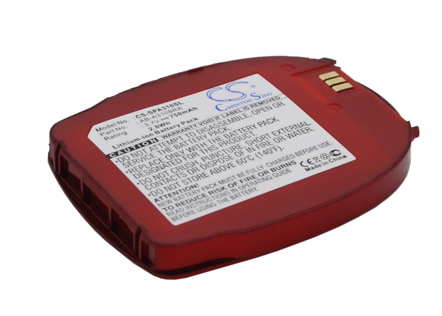 Replacement Battery for Samsung  SPH-A310 – Mobile, SmartPhone – 750mAh / 2.78Wh / 3.7V