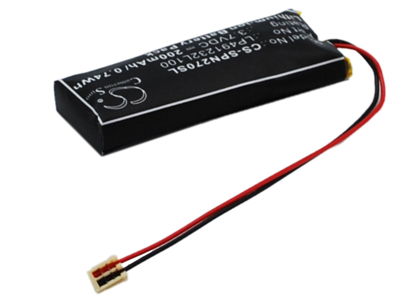 Replacement Battery for Sony  PSP-N270 – Wireless Headset – 200mAh / 0.74Wh / 3.7V