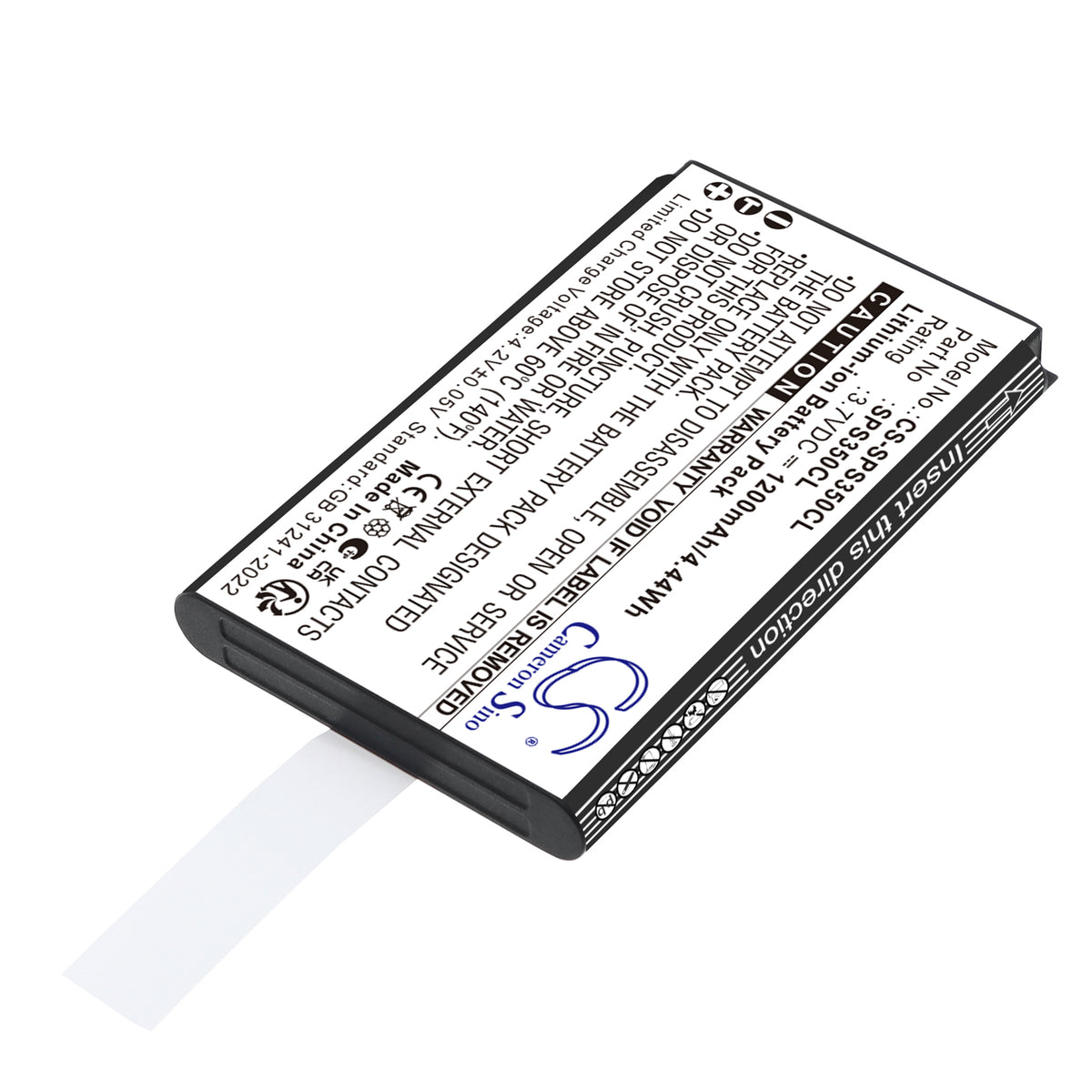 Replacement Battery for SpectraLink S35 DECT Handset – Cordless Phone – 1200mAh / 3.7V