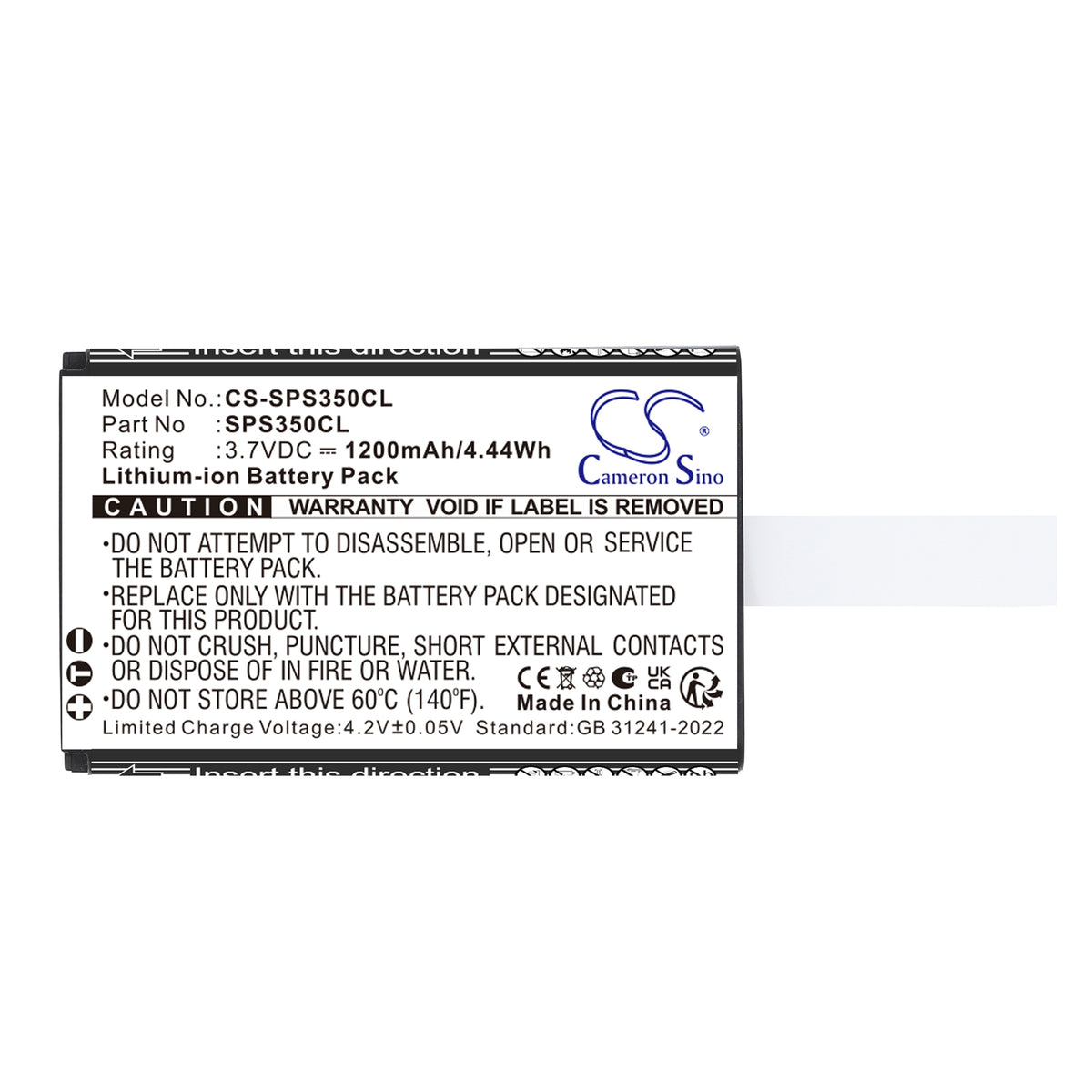 Replacement Battery for SpectraLink S35 DECT Handset – Cordless Phone – 1200mAh / 3.7V