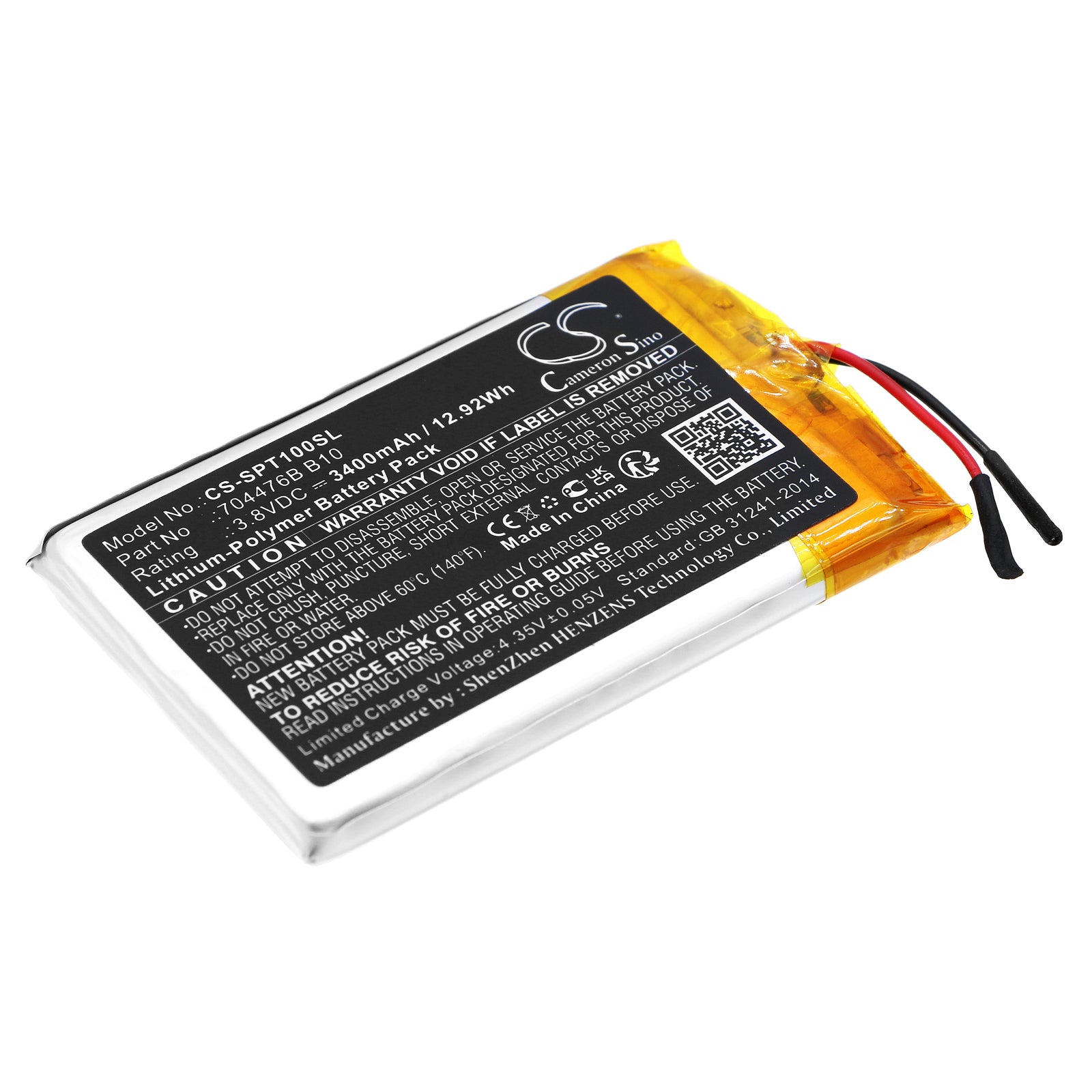 Replacement Battery for SPOT SPOT X – GPS, Navigator – 3400mAh / 3.8V - image 1