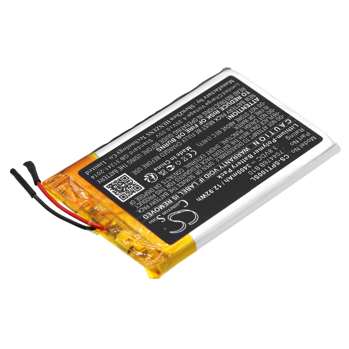 Replacement Battery for SPOT SPOT X – GPS, Navigator – 3400mAh / 3.8V - image 2