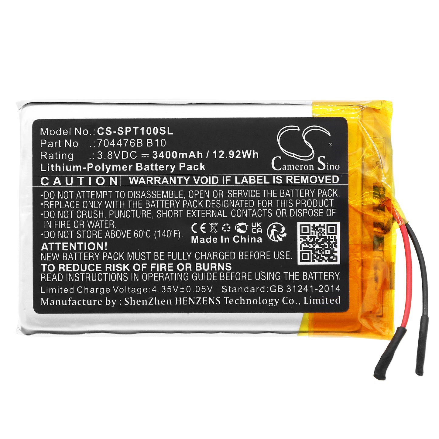 Replacement Battery for SPOT SPOT X – GPS, Navigator – 3400mAh / 3.8V - image 3
