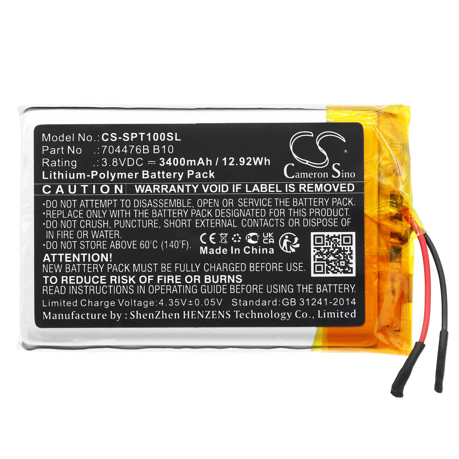 Replacement Battery for SPOT SPOT X – GPS, Navigator – 3400mAh / 3.8V - image 3