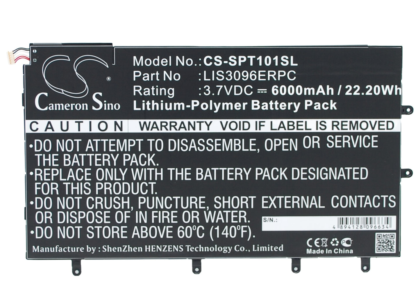 Replacement Battery for Sony Xperia Tablet Z 10.1" – Tablet – 6000mAh / 3.7V - image 1