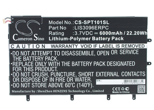 Replacement Battery for Sony Xperia Tablet Z 10.1" – Tablet – 6000mAh / 3.7V - image 1