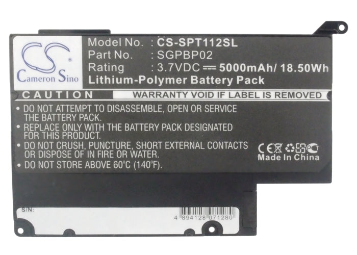 Replacement Battery for Sony SGPT111CN – Tablet – 5000mAh / 3.7V - image 5