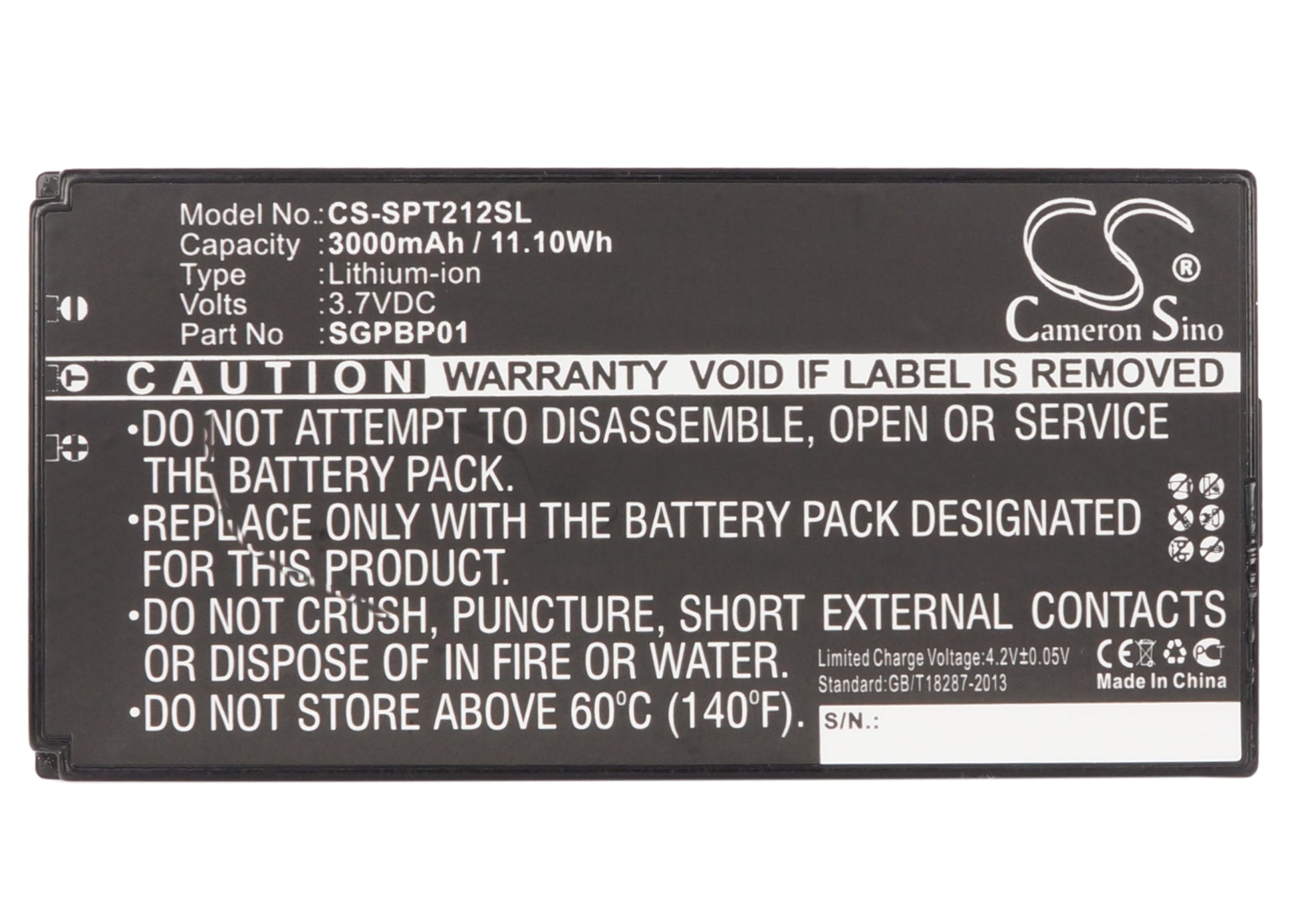 Replacement Battery for Sony SGPT211CN – Tablet – 3000mAh / 3.7V - image 5