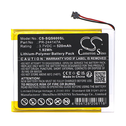 Replacement Battery for Square S6 – Payment Terminal – 520mAh / 3.7V
