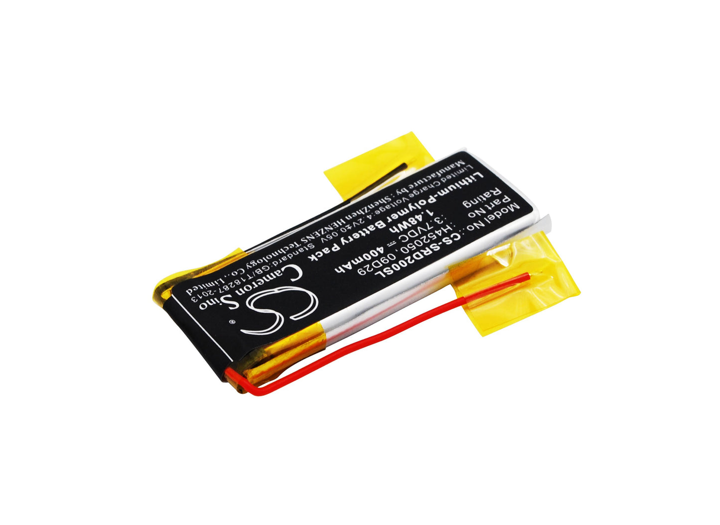 Replacement Battery for Cardo  Freecom 4+ – Wireless Headset – 400mAh / 1.48Wh / 3.7V