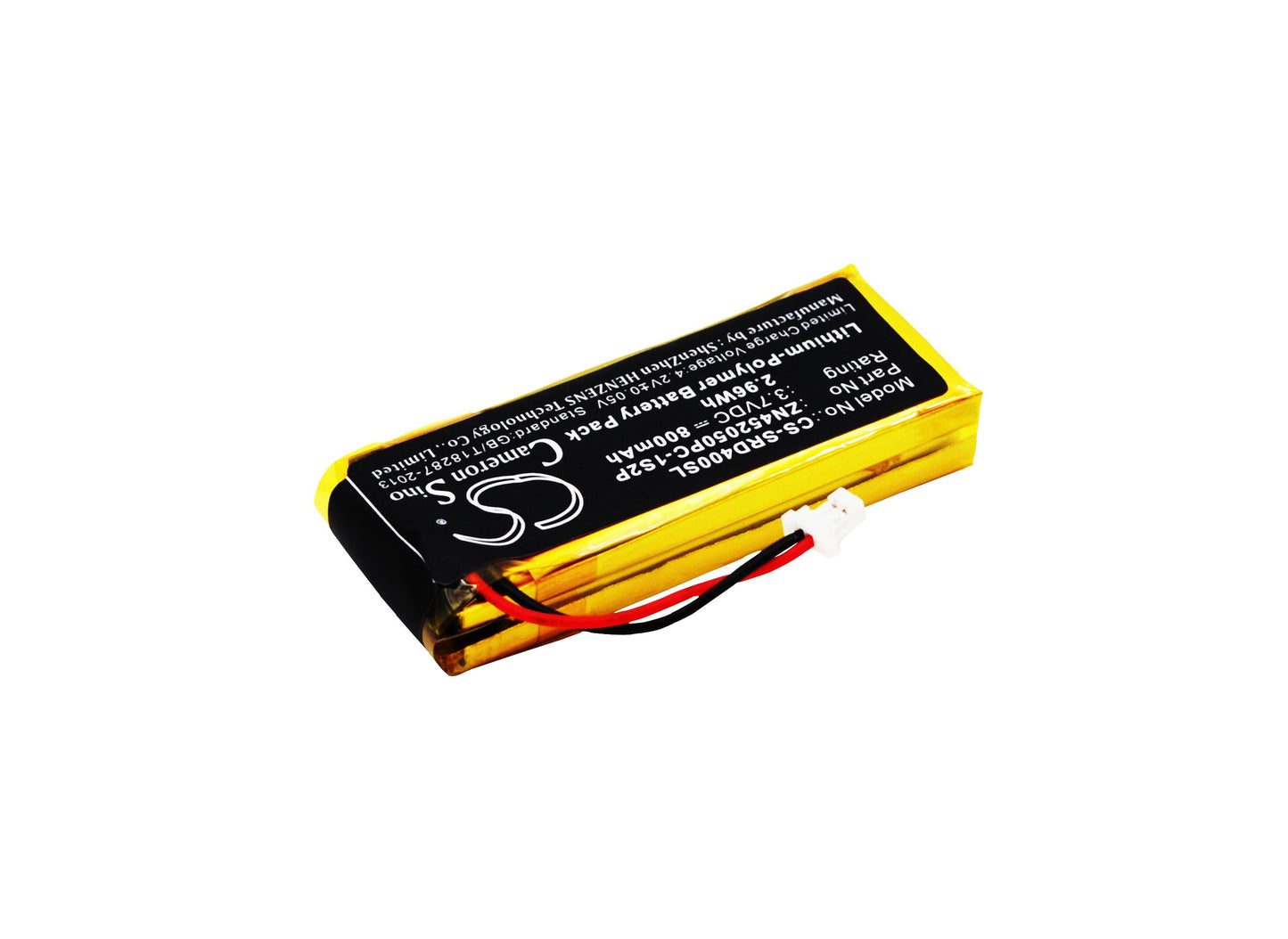 Replacement Battery for Schuberth  C3 – Wireless Headset – 800mAh / 2.96Wh / 3.7V