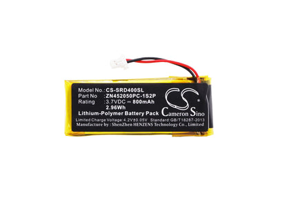 Replacement Battery for Schuberth  C3 – Wireless Headset – 800mAh / 2.96Wh / 3.7V