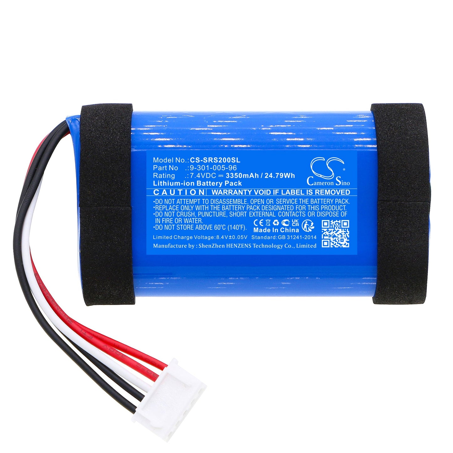 Replacement Battery for Sony  LSPX-S2 – Speaker – 3350mAh / 24.79Wh / 7.4V