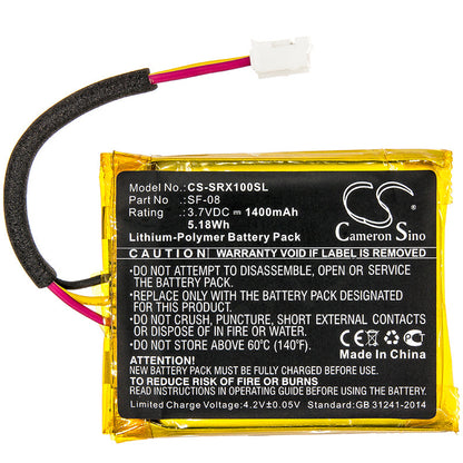 Replacement Battery for Sony  SRS-XB10 – Wireless Headset – 1400mAh / 5.18Wh / 3.7V
