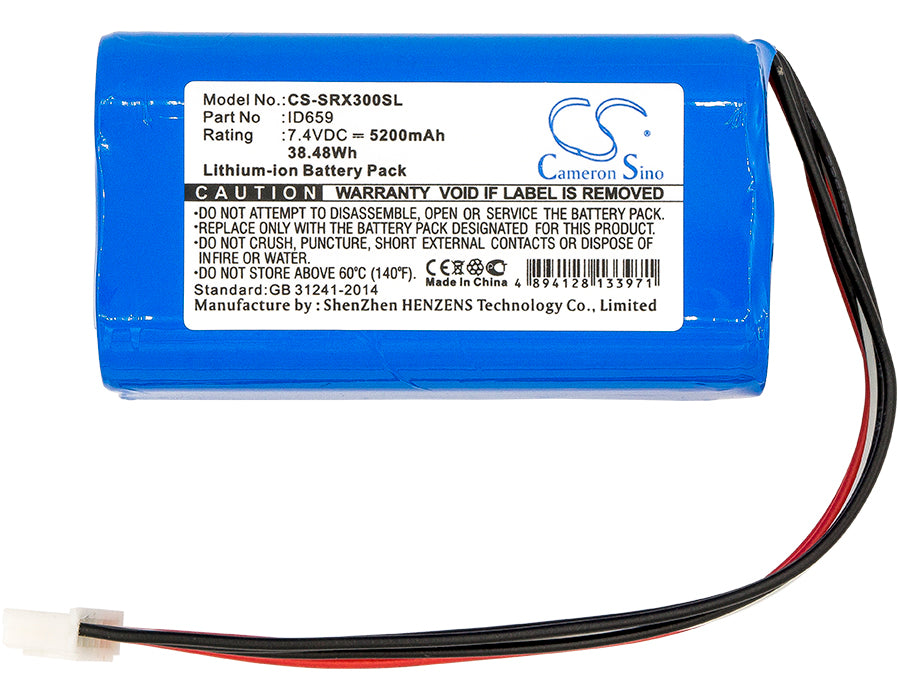 Replacement Battery for Sony  SRS-X30 – 5200mAh / 38.48Wh