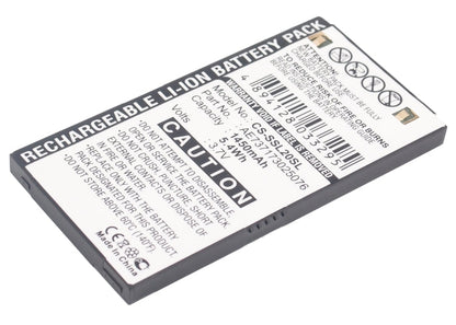 Replacement Battery for Sirius  Stiletto SL2 – DAB Digital – 1450mAh / 3.7V
