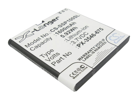Replacement Battery for Simvalley SP-100 – Mobile, SmartPhone – 1600mAh / 3.7V - image 1
