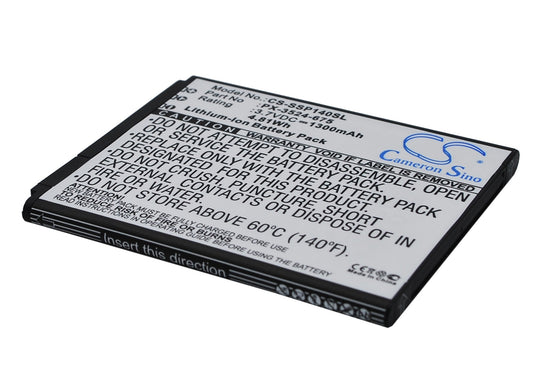 Replacement Battery for Simvalley  SingleCore – Mobile, SmartPhone – 1300mAh / 4.81Wh / 3.7V