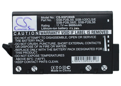 Replacement Battery for Hughes  9201 BGAN – Notebook, Laptop – 6600mAh / 73.26Wh / 11.1V