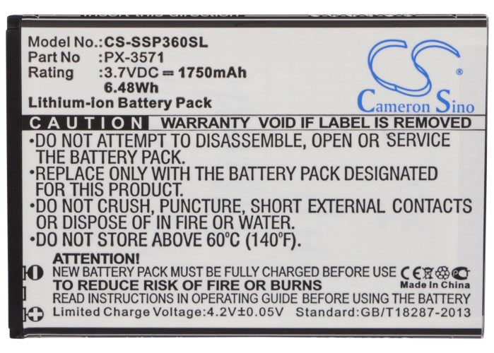 Replacement Battery for Simvalley SP-360 – Mobile, SmartPhone – 1750mAh / 3.7V - image 5