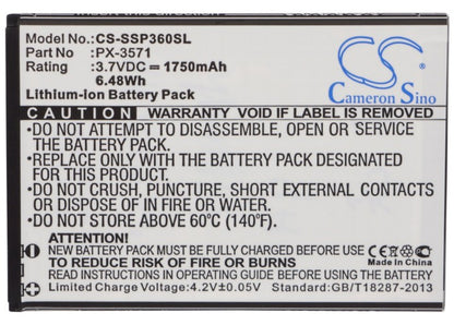 Replacement Battery for Simvalley SP-360 – Mobile, SmartPhone – 1750mAh / 3.7V - image 5
