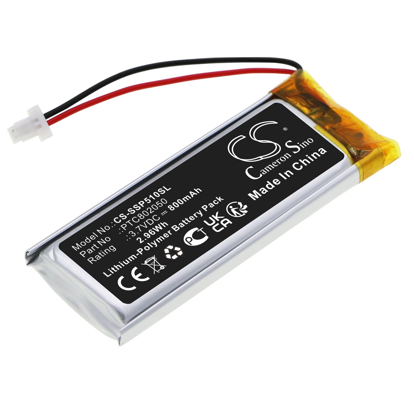 Replacement Battery for Sena  GT-Air II – Wireless Headset – 800mAh / 2.96Wh / 3.7V