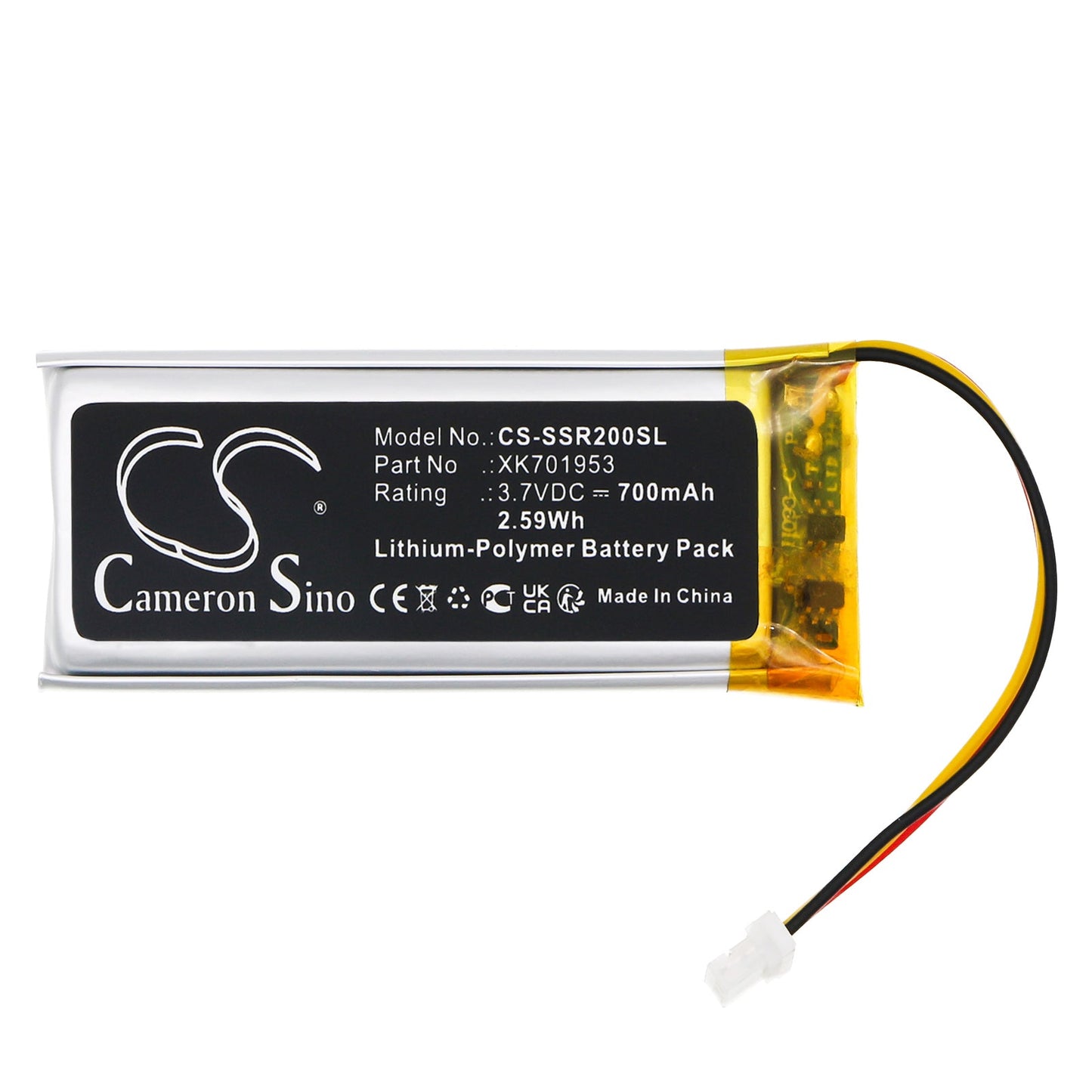 Replacement Battery for Sena  SRL2 – Wireless Headset – 700mAh / 2.59Wh / 3.7V