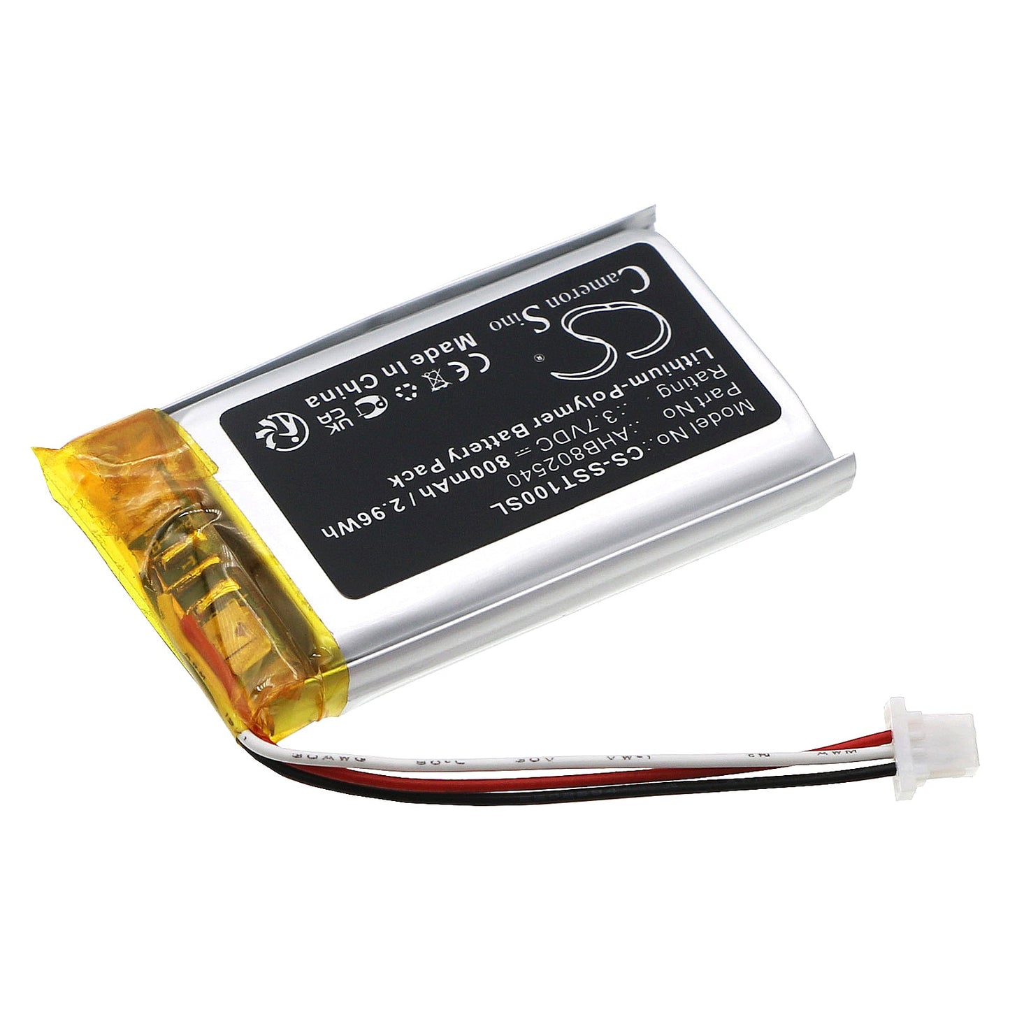 Replacement Battery for Sena  Spider ST1 – Wireless Headset – 800mAh / 2.96Wh / 3.7V
