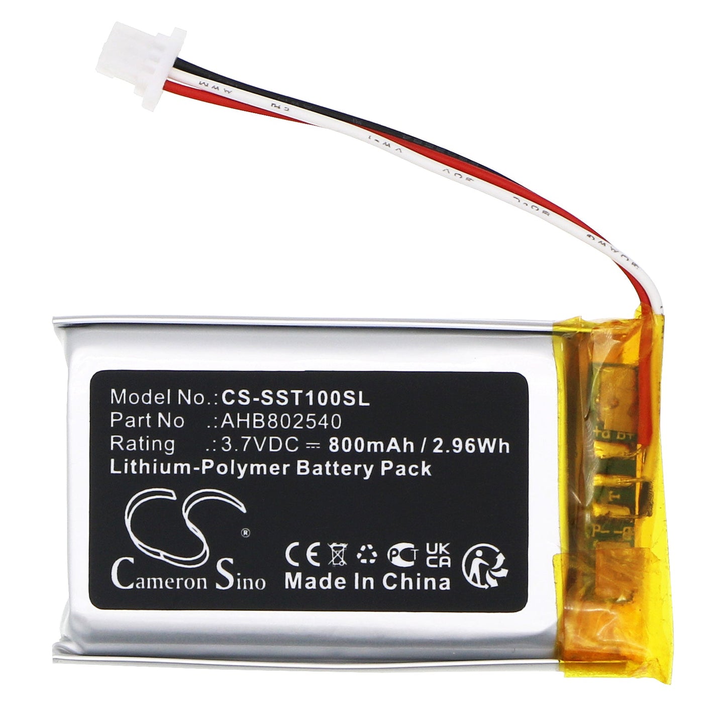 Replacement Battery for Sena  Spider ST1 – Wireless Headset – 800mAh / 2.96Wh / 3.7V