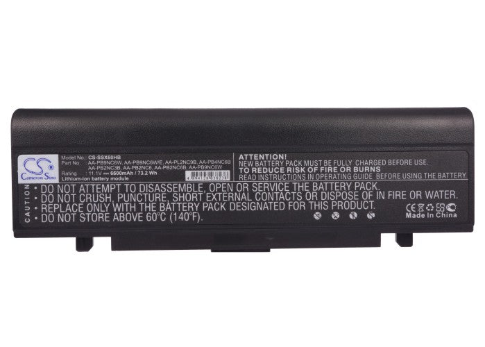 Replacement Battery for Samsung  M60 Aura T5450 Chartiz – Notebook, Laptop – 6600mAh / 73.26Wh / 11.1V