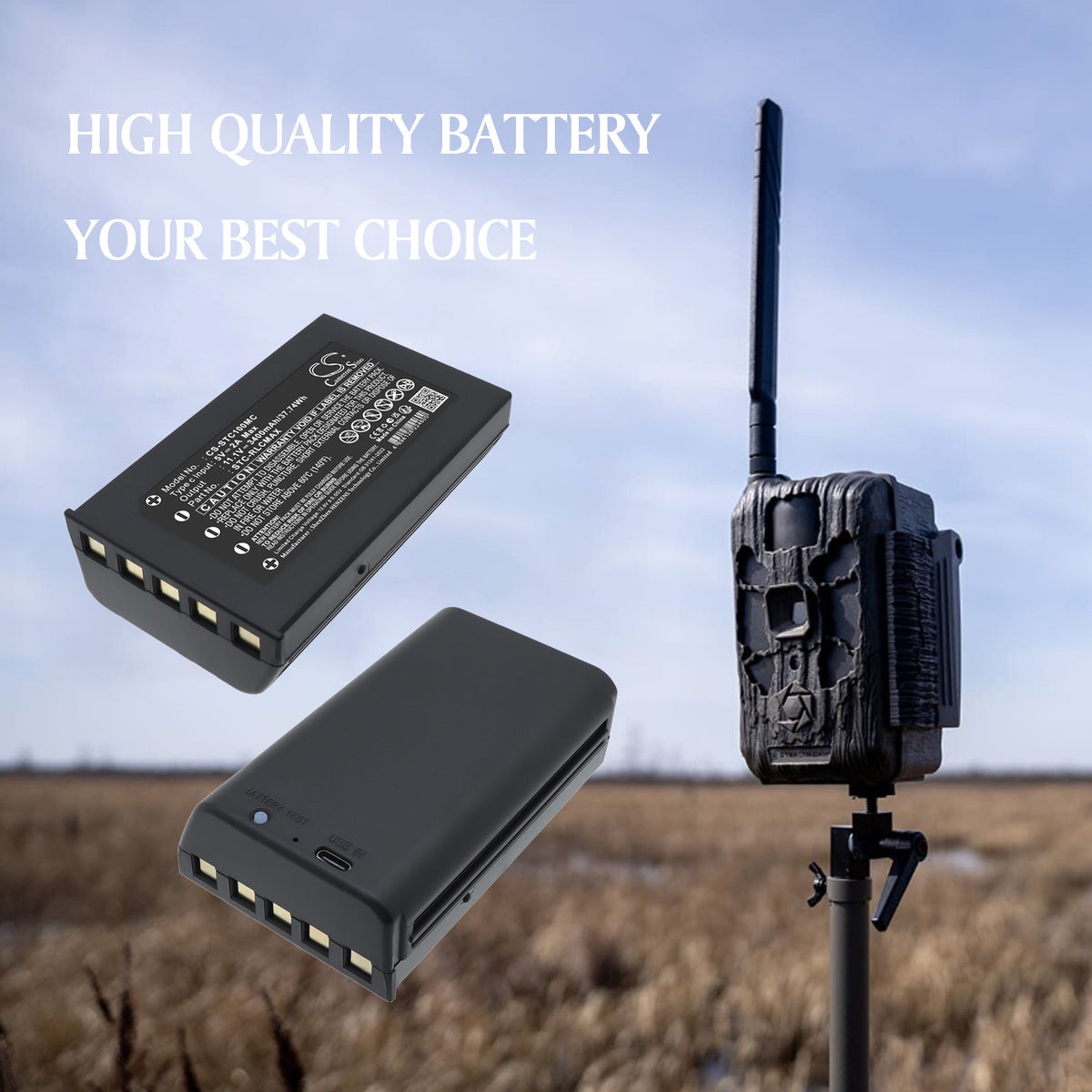 Replacement Battery for Stealth Cam Deceptor Max – Sports & Outdoors – 3400mAh / 11.1V