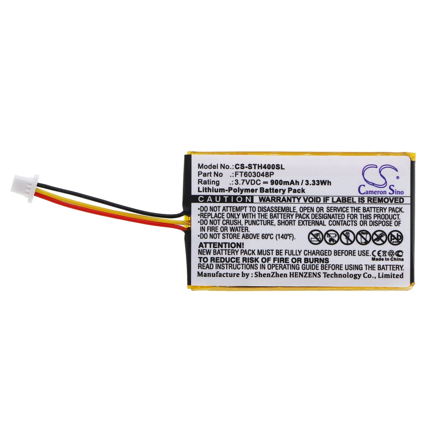 Replacement Battery for Turtle Beach  Ear Force – Wireless Headset – 900mAh / 3.33Wh / 3.7V