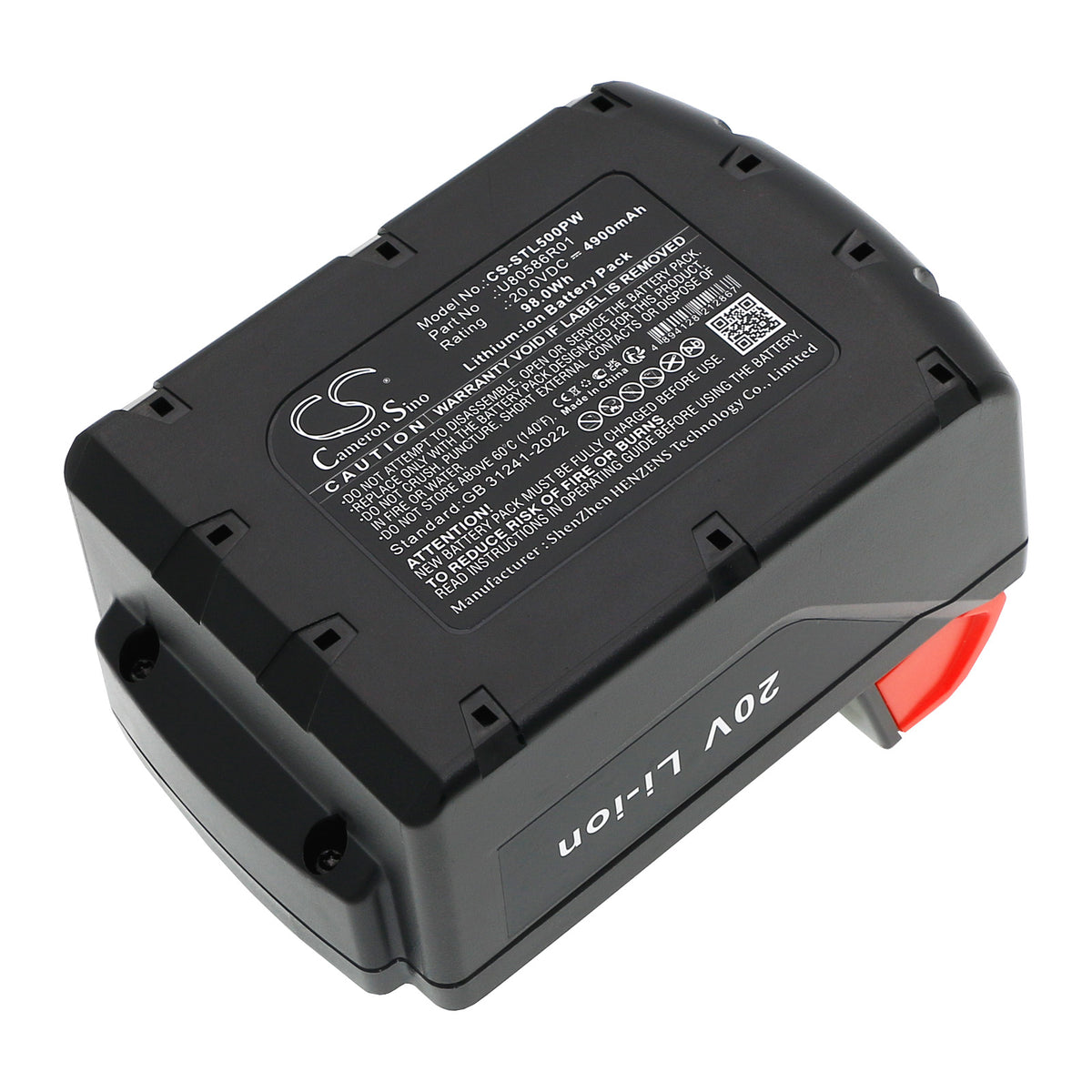Replacement Battery for Samuel STL-500 – Power Tool – 4900mAh / 20V